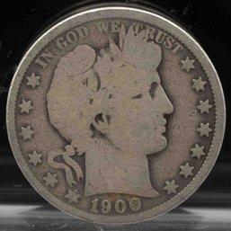 1900 Barber Half Silver Dollar