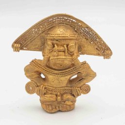 Old Mexican Tairona Man Figure