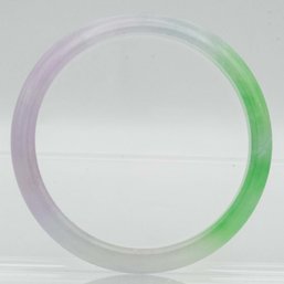 Chinese Purple And Green Jade Bangle