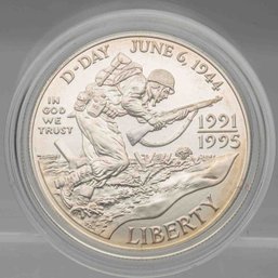 1991/1995 America D-Day 1 Dollar Commemorative Coin