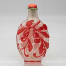 Old Chinese Peking Glass Snuff Bottle