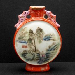 Old Chinese Hand Painted Porcelain Snuff Bottle