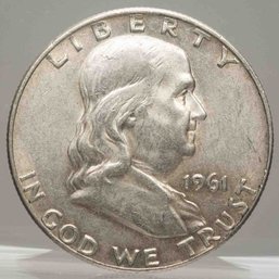 1961 Franklin Silver Half Dollar