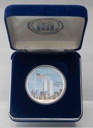 2001 American Silver Eagle 911 Colorized Memorial Coin With COA