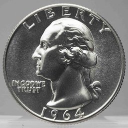 1964 Washington Silver Quarter Proof