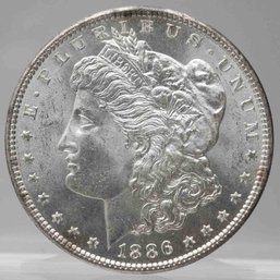 1886 American Morgan Silver Dollar Coin