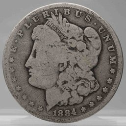 1884 American Morgan Silver Dollar Coin