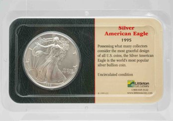 1995 American Silver Eagle 1oz Coin In Littleton Package