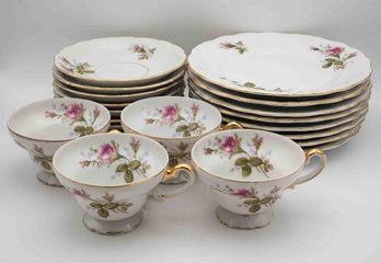 UCAGCO Made In Japan Porcelain Plates And Cups Set