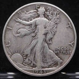 1943 Walking Liberty Silver Half Dollar