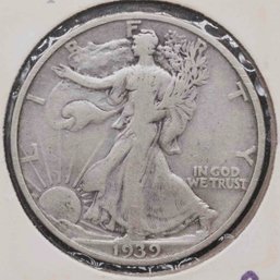 1939 Walking Liberty Silver Half Dollar