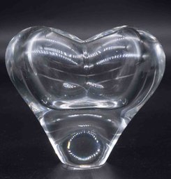 Vintage Rosenthal Hand Crafted Lead Crystal Heart Bud Vase