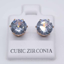A Pair Of Cubic Zirconia Earrings