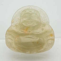 Carved Green Jadeite Buddha Pendant