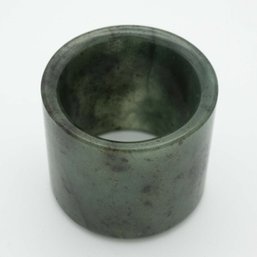 Old Chinese Green Jadeite Thumb Ring