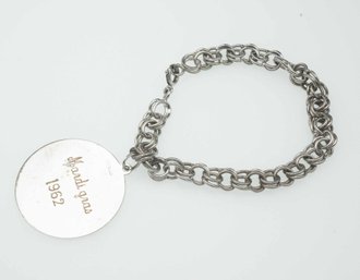 Vintage Mardi Gras 1962 Sterling Silver Bracelet