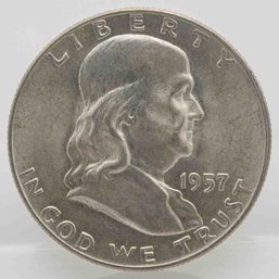 1957 Franklin Silver Half Dollar