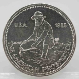 1985 Vintage Engelhard Prospector 1oz Silver Round