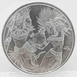 Aztec Yin And Yang 1oz Silver Round