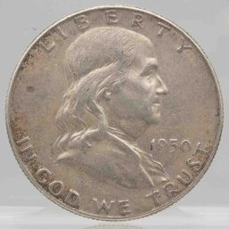 1950 Franklin Silver Half Dollar