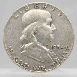 1954 Franklin Silver Half Dollar