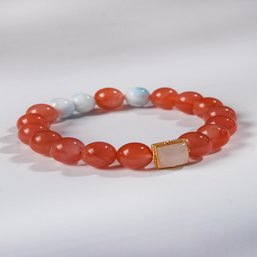 Icy Red Agate Bracelet M2300