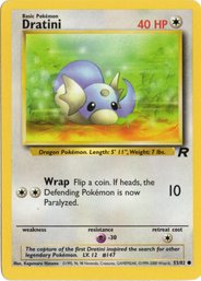 Dratini Vintage Pokemon Card Team Rocket