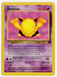 Drowzee Vintage Pokemon Card Team Rocket