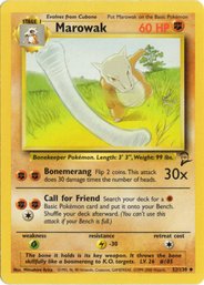 Marowak Vintage Pokemon Card Base Set 2