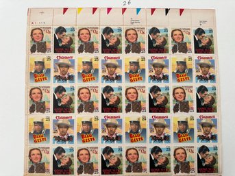 1990 Classic Films Full Stamp Sheet