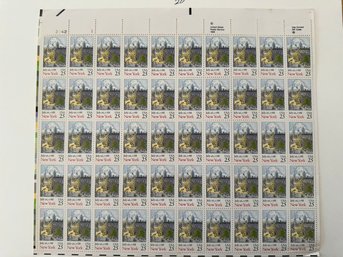 July 26th 1788 New York Full Stamp Sheet USPS 1988