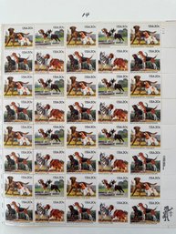 Dogs Breeds 20c Full Stamp Sheet USPS 1984