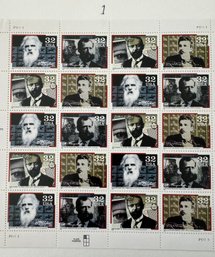 Pioneers Of Communication 32c Full Stamp Sheet USPS 1995