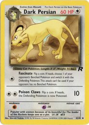 Dark Persian Vintage Pokemon Card Team Rocket