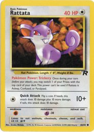 Rattata Vintage Pokemon Card Team Rocket