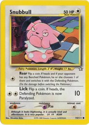 Snubbull Vintage Pokemon Card Neo Genesis Set