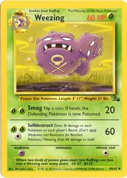 Weezing Fossil Set Vintage Pokemon Card