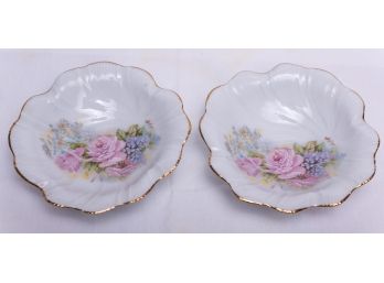 Pair Of France Limoges Small Saucer