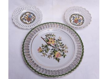 2 Bavaria Schumann Plates And A Large Plate