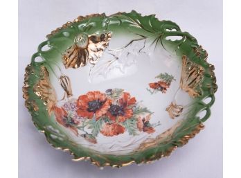 Vintage IPF German Flower Porcelain Bowl