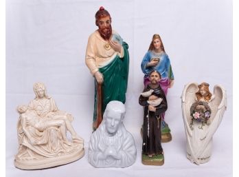 Lot Of 6 Vintage Religious Figures