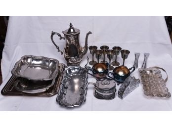 Many Assorted Silver Plated Items