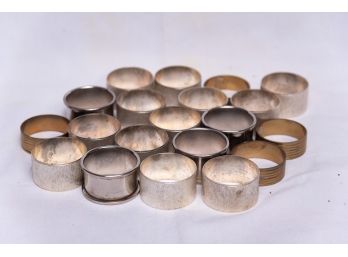 Many Silver Plated Napkin Rings