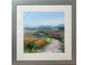 Impressionist Wall Art On Paper 'Spring Landscape'