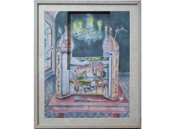 Framed Judaica Wall Art On Paper 'Scripture'