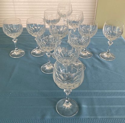12 Gorham Lead Crystal Wine Glasses