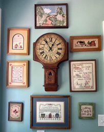 Wall Of Decor And Vintage Clock