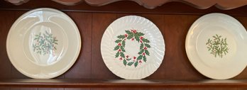 Holly Holiday Serving Plates