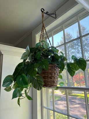 Faux Hanging Plant With Macrame Hanger
