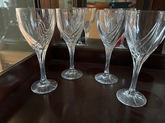 Lenox Crystal Glasses Set Of 4,  7 1/2' High